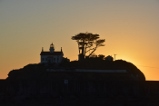 lighthouse in sunset